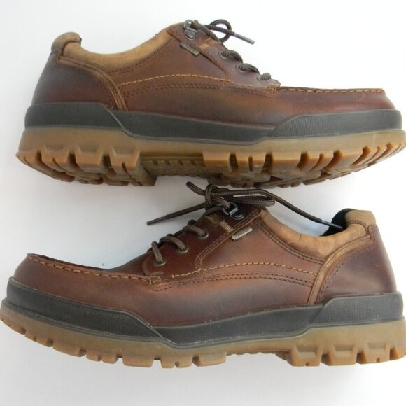 Mens Ecco Gore-Tex Brown Leather Shoes Size 13 main image 10